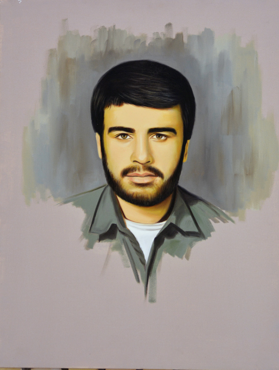 نقاشی چهره شهید علیرضا طهانی